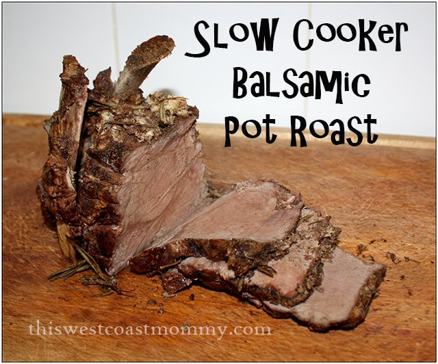 Slow Cooker Balsamic Pot Roast #Paleo #Recipe | This West Coast Mommy