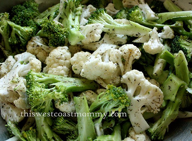 Roasted Broccoli and Cauliflower #Recipe | This West Coast Mommy