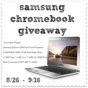 Samsung Chromebook Giveaway | This West Coast Mommy