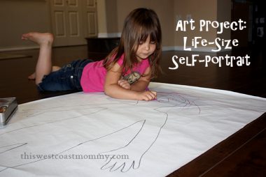 Art Project: Life-Size Self-Portrait | This West Coast Mommy