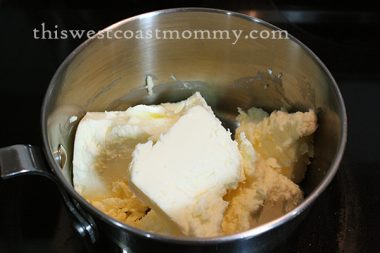 Cut the butter into smaller pieces and melt over low heat.