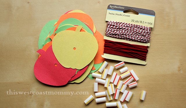 Fall Craft: Apple Lei and Printable Template | This West Coast Mommy