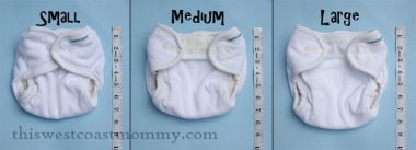 Mother-ease One Size Fitted Diaper sizes