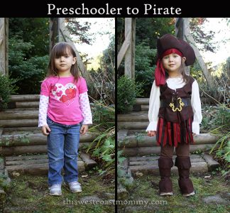 Preschooler to Pirate | This West Coast Mommy