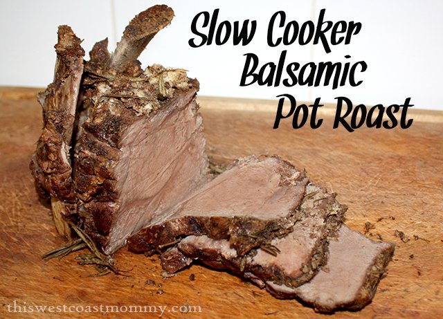 slow cooker balsamic pot roast