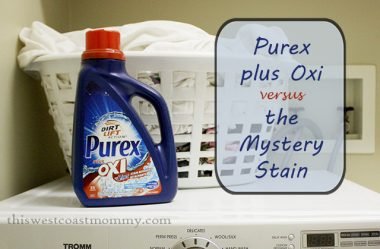 Purex plus Oxi vs. the Mystery Stain | This West Coast Mommy