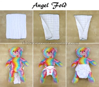 6 Ways to Fold a Prefold #Clothdiaper: The Angel Fold