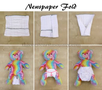 6 Ways to Fold a Prefold #Clothdiaper: The Newspaper Fold