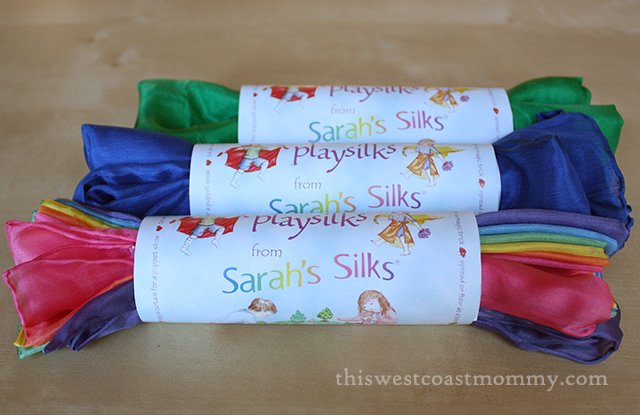 Eco-friendly playsilks from Eko Bear inspire imagination and creative play! #HolidayGiftGuide