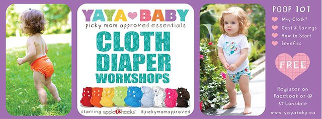 Yaya Baby free cloth diaper workshops