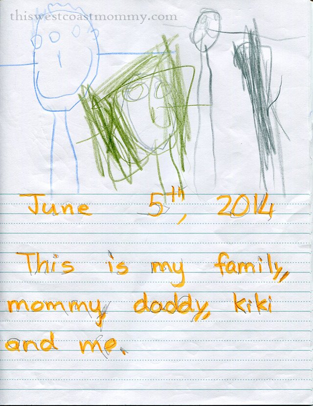 June journal entry - Our family!