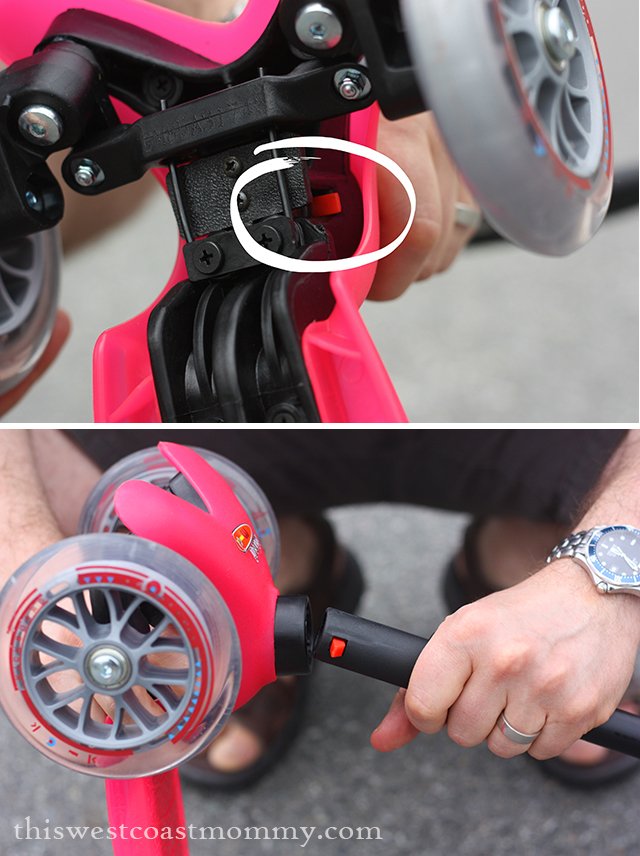 How to switch the handle on the Mini Micro 3in1 Scooter