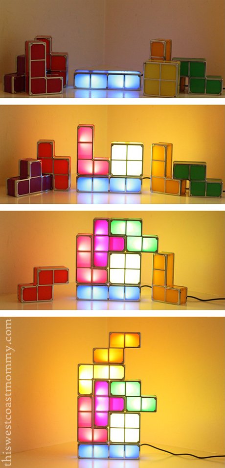tetris constructible lamp