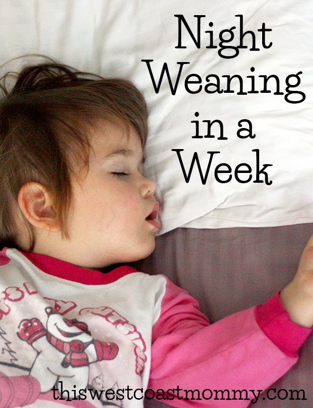 Tips and strategies for night weaning in a week.