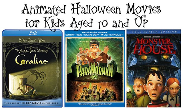Animated Halloween Movies for kids aged 10 and up