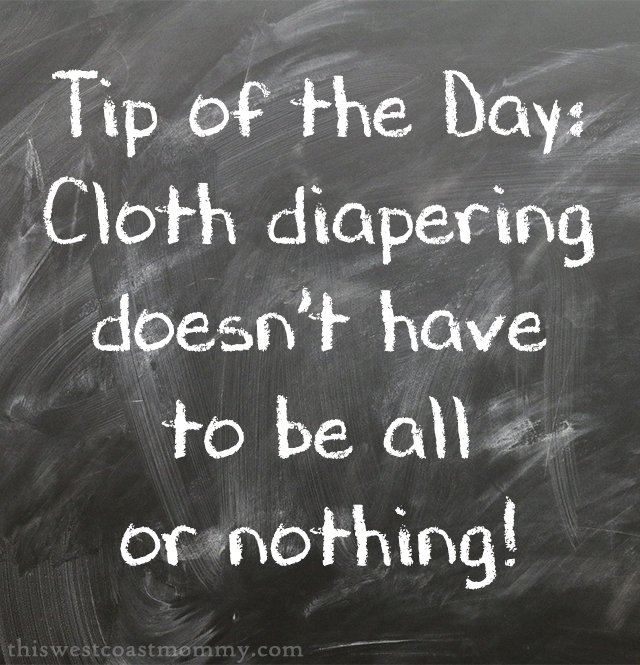 Cloth diapering doesn't have to be all or nothing.