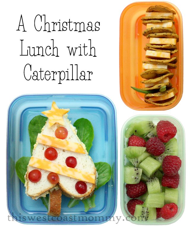 A Christmas lunch with caterpillar