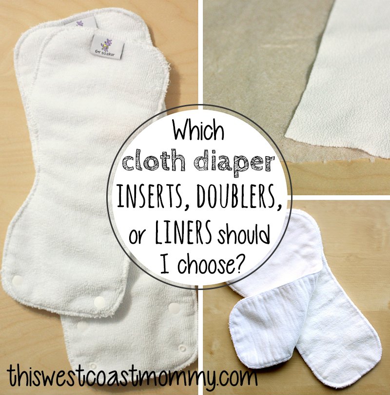 Which cloth diaper inserts, doublers, or liners should I choose?