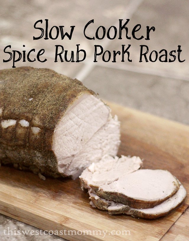 Slow Cooker Spice Rub Pork Roast - Prepare this paleo, gluten-free slow cooker pork roast recipe in 5 minutes!