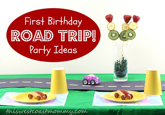 First birthday road trip party ideas inspired by Fisher-Price Little People