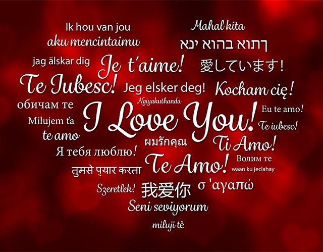 Learn how to say I love you in another language
