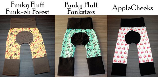 Limited Edition Grow With Me Pants to match Funky Fluff and AppleCheeks prints!