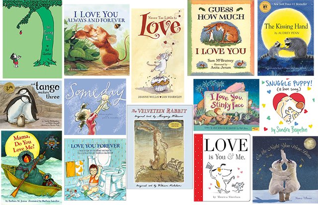 Snuggle up and read some books together all about love