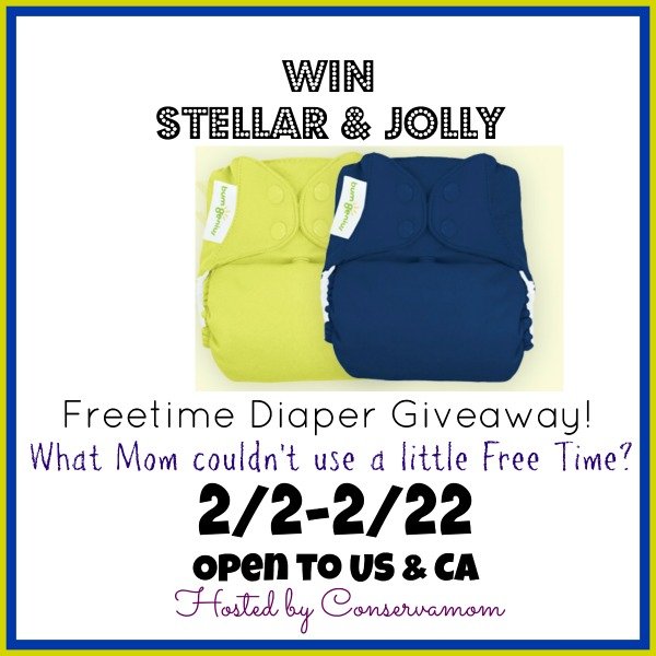 Win two Freetime cloth diapers in Stellar and Jolly (US/CAN, 2/22)