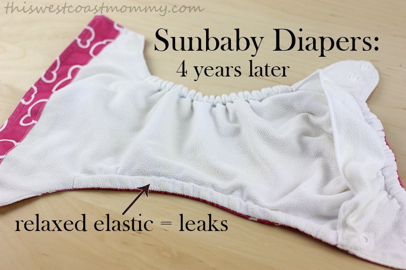 Sunbaby cloth diapers 4 years later