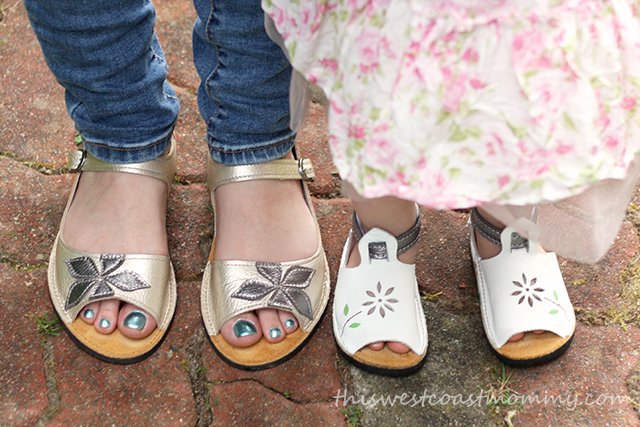 Mommy and daughter sandals from Soft Star Shoes. These shoes are incredibly light and comfortable from the moment you put them on!