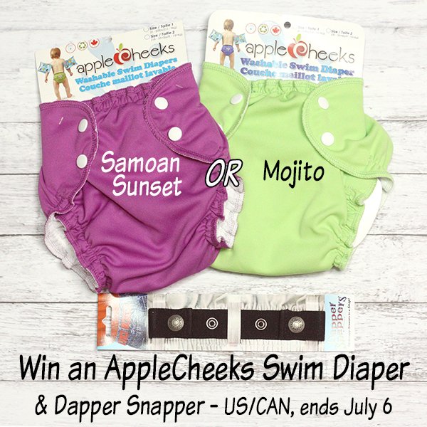 Win an AppleCheeks Swim Diaper and a Dapper Snapper Toddler Belt (US/CAN, 7/6)