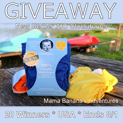 Win 1 of 20 Gerber AIO Cloth Diapers!