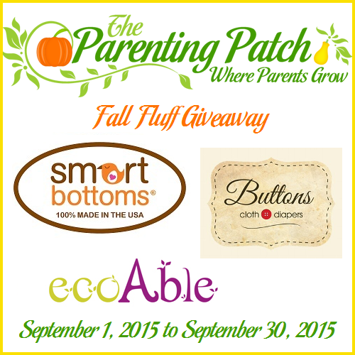 Fall Fluff Giveaway: Prizes from Smart Bottoms, Buttons, ecoAble (US, 9/30)