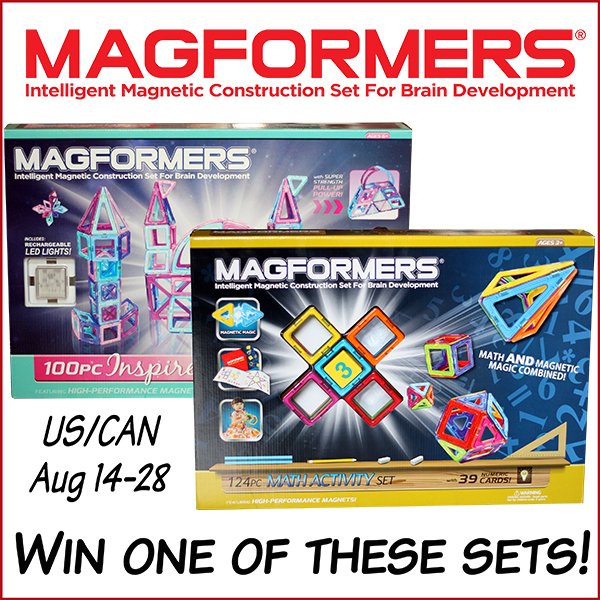 Win one of these Magformers set (US/CAN, 8/28)