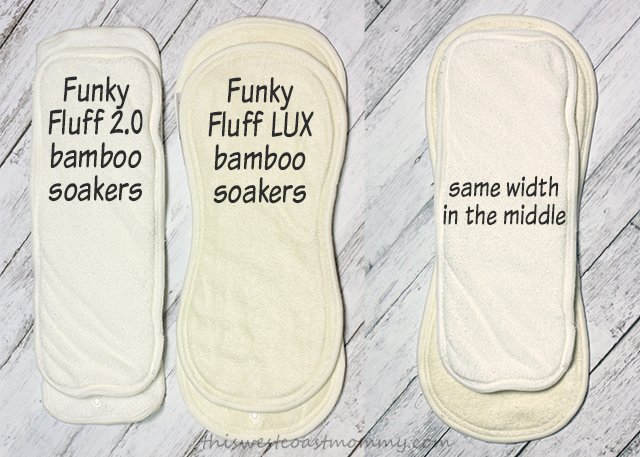 Funky Fluff 2.0 vs. Funky Fluff LUX bamboo terry soakers