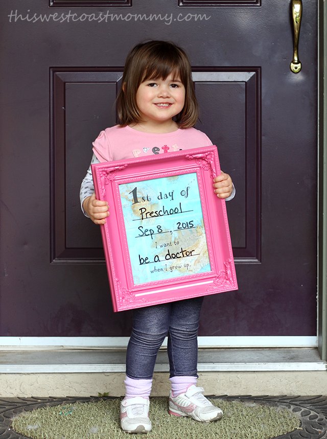 Kay's 1st day of preschool Sep 8, 2015