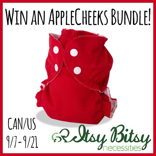 Win an AppleCheeks bundle from Itsy Bitsy Necessities (US/CAN, 9/21)