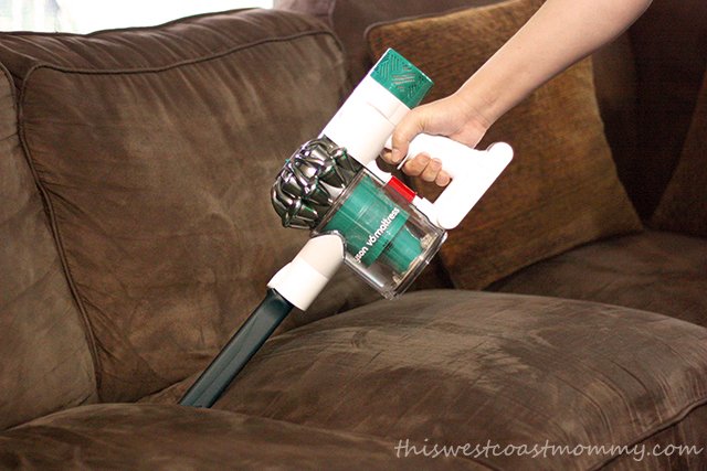 Comes with motorized tool and crevice tool to deep clean the couch too.