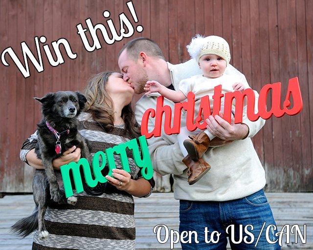 Win a Merry Christmas photo prop (US/CAN, 11/24)