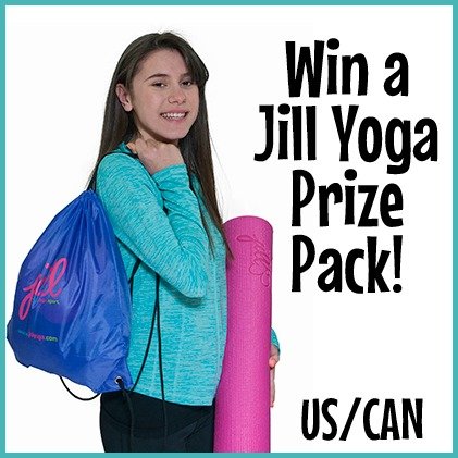 Win a Jill Yoga prize pack with yoga mat, bag, headband, and $25 GC! (US/CAN, 11/25)