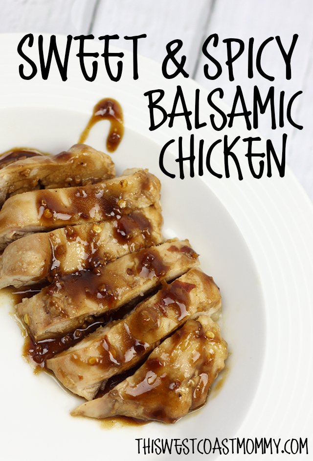 Paleo Sweet & Spicy Balsamic Chicken - love this quick and delicious dinner idea!