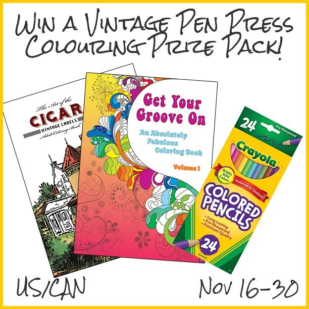 Win a Vintage Pen Press Colouring Prize Pack (US/CAN, 11/30)