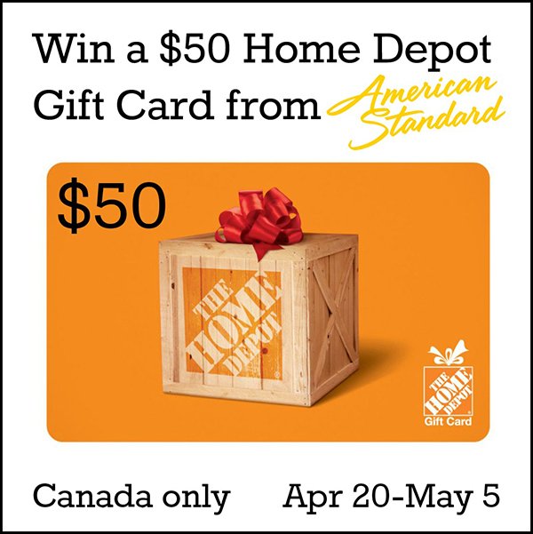 Win a $50 Home Depot gift card (CAN, 5/5)