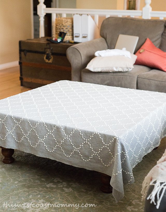 How to Turn Your Old Coffee Table into a Stylish Ottoman