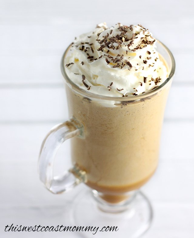 This Coffee Coconut Frappe is low in sugar and paleo-friendly (leave off the whipped cream for a dairy-free treat). The perfect frosty pick-me-up for summer!