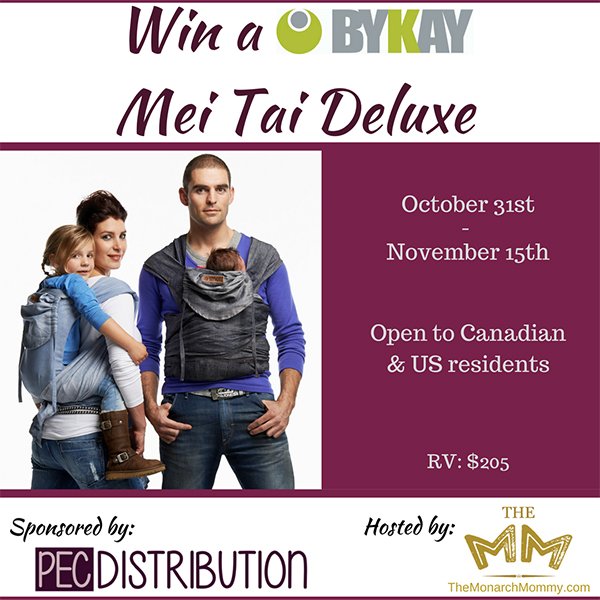 Win a ByKay Mei Tai Baby Carrier (US/CAN, 11/15)