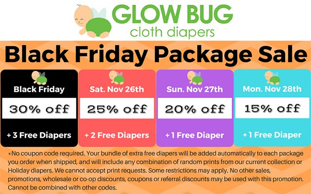 Glow Bug Diapers Black Friday