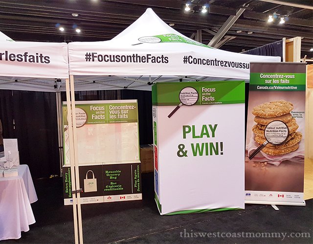We visited the Nutrition Facts Education Campaign (NFEC) booth at the Vancouver Home + Design Show.
