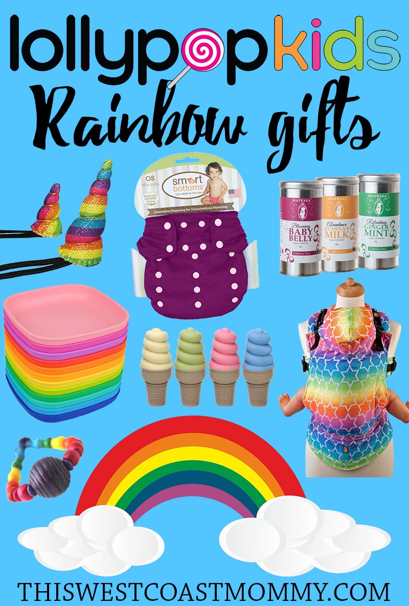 Check out these fun rainbow gift ideas for baby and mama from Lollypop Kids!