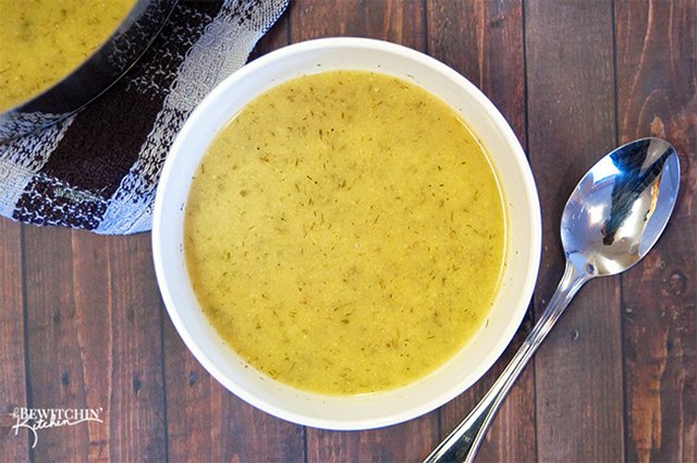 Creamy Cauliflower Dill Soup - The Bewitchin' Kitchen